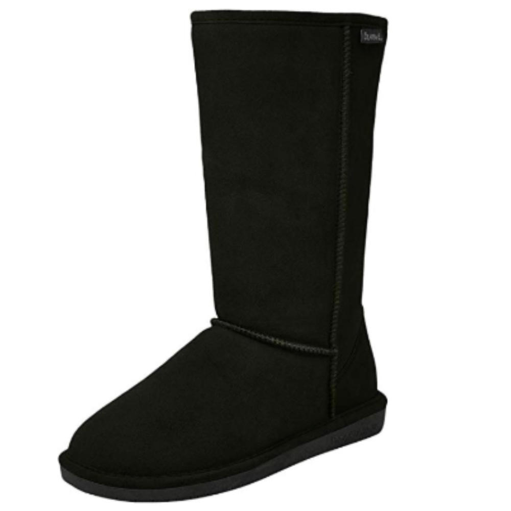 Bearpaw Black Tall Suede Emma Boots